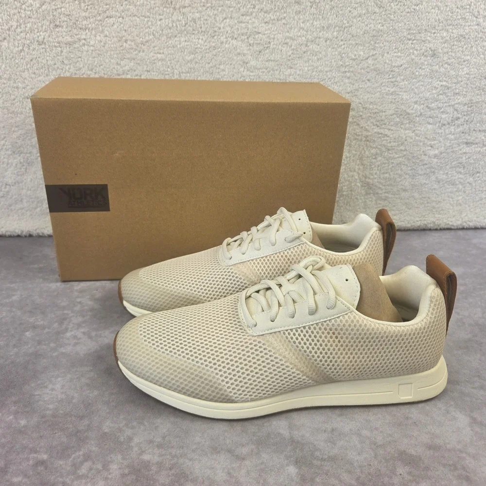 York Athletics Mfg The Henry Air Mesh Bone White Mens 9.5 Womens 11 03101-30-95